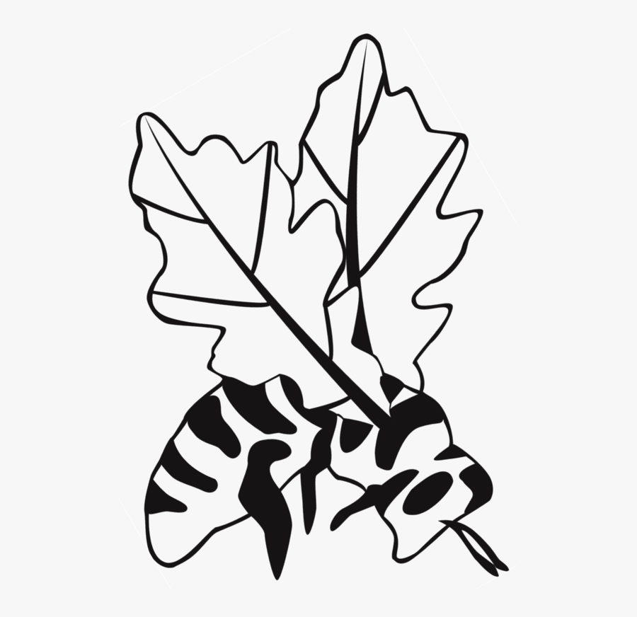 Oak City Bees - Line Art, Transparent Clipart