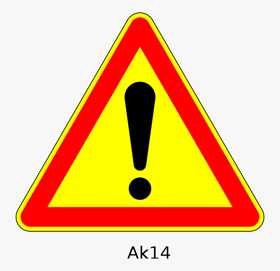 Ak14 - Sign Attention Png, Transparent Clipart