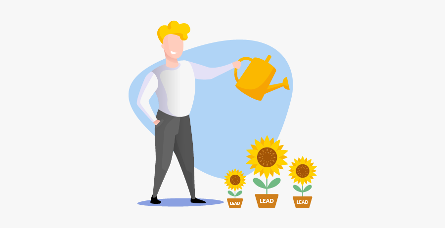 Lead Nurturing - Sunflower, Transparent Clipart