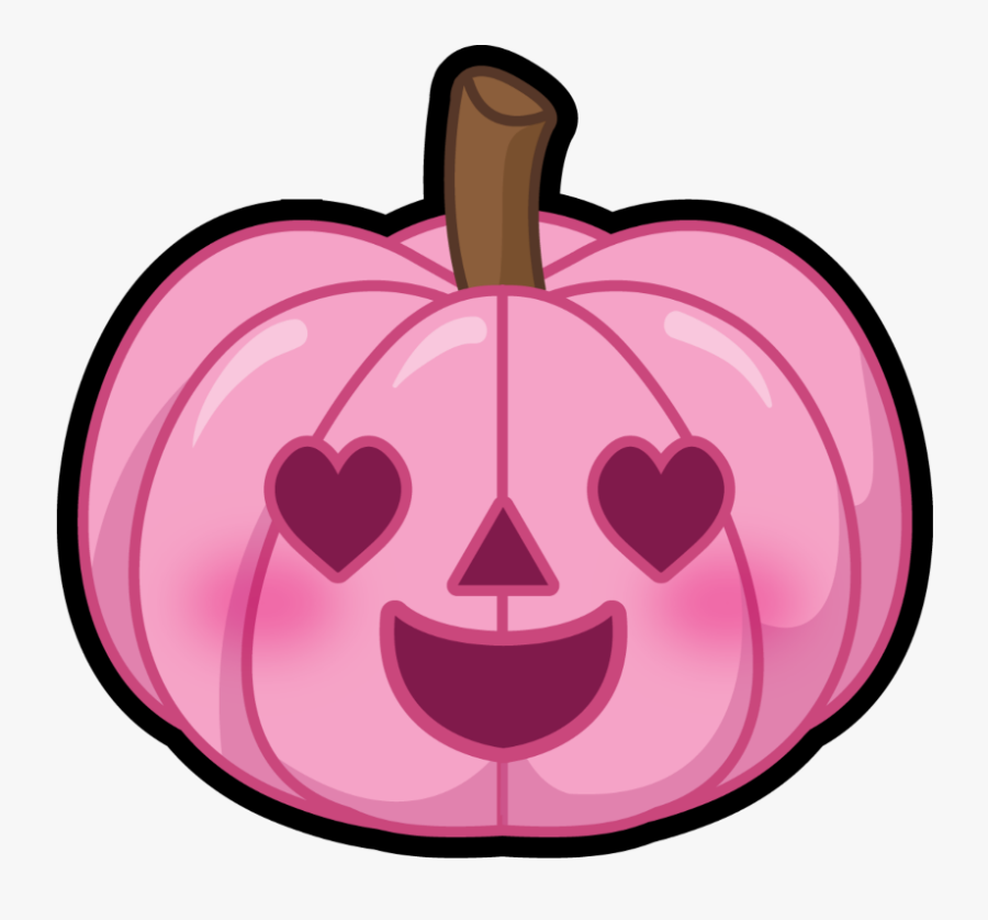 #mq #pink #heart #halloween #pumpkin - Pumpkin Picsart, Transparent Clipart