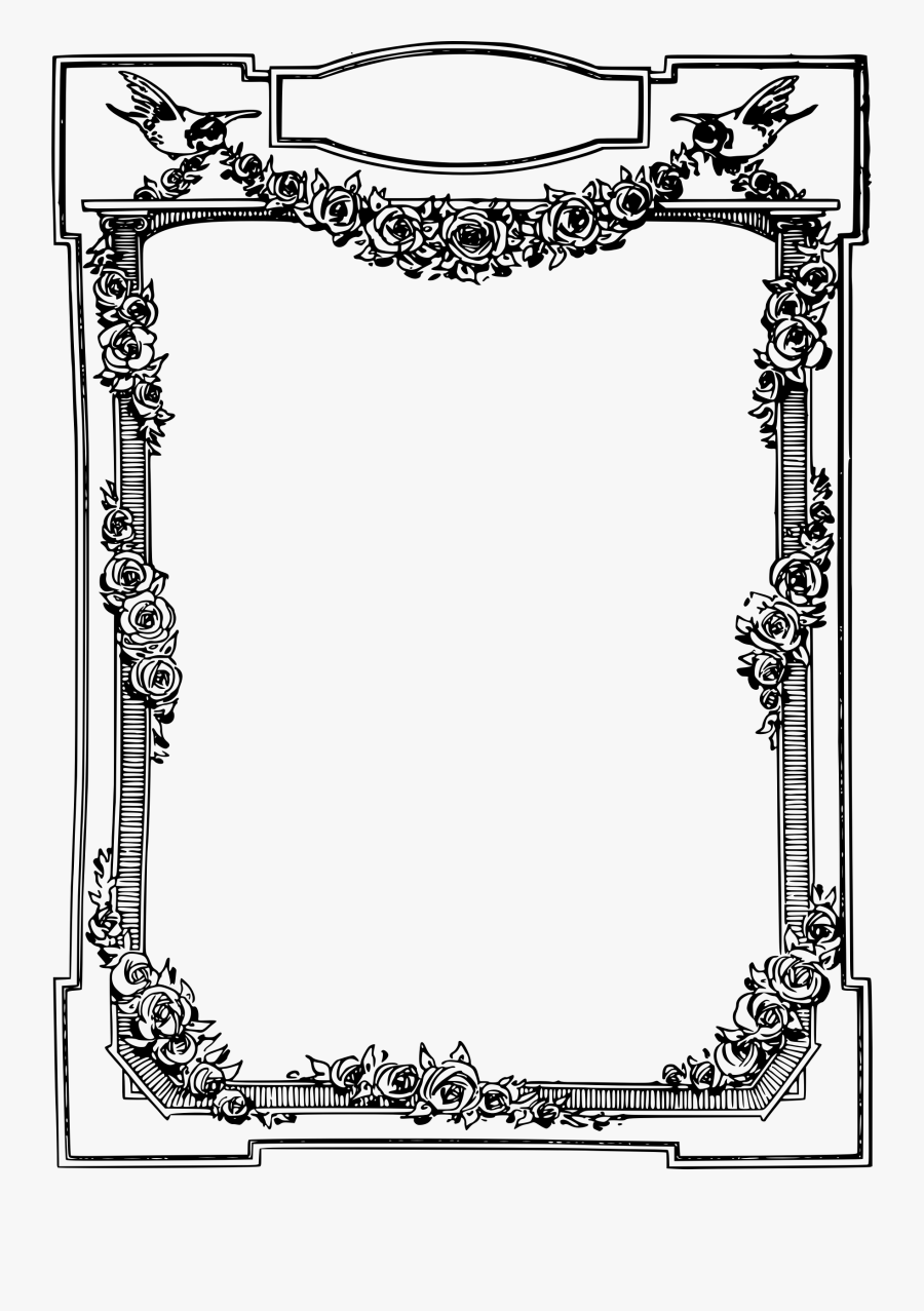 Bird Flower Frame Clip Arts - Illustration, Transparent Clipart