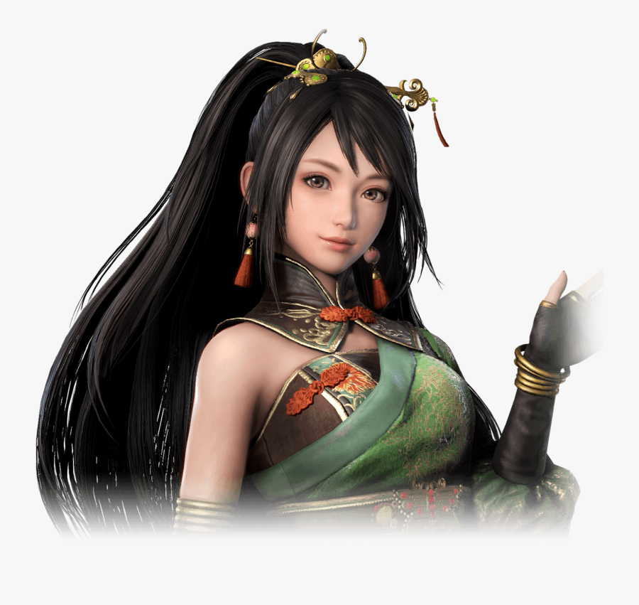 Transparent Female Warrior Png - 三國 無双 関 銀屏, Transparent Clipart