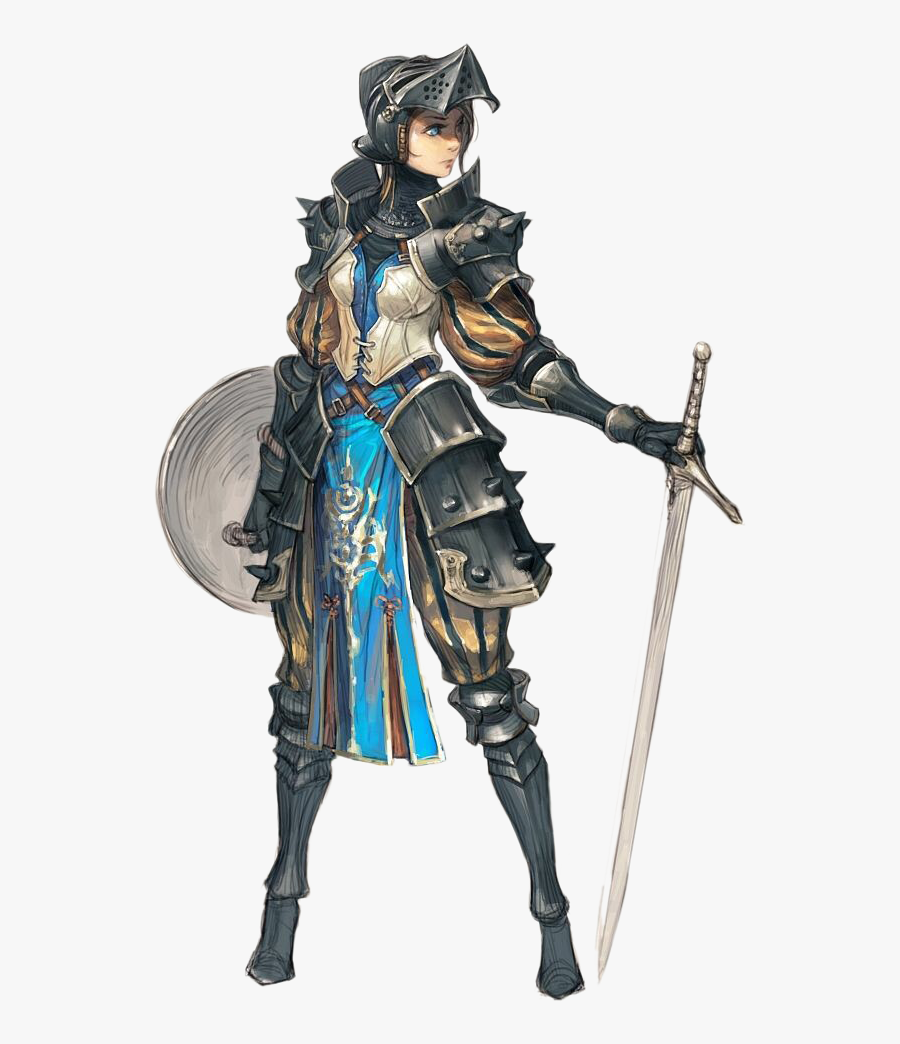 Knight Female Plate Armour Woman - Female Anime Armor Knight , Free Transpa...