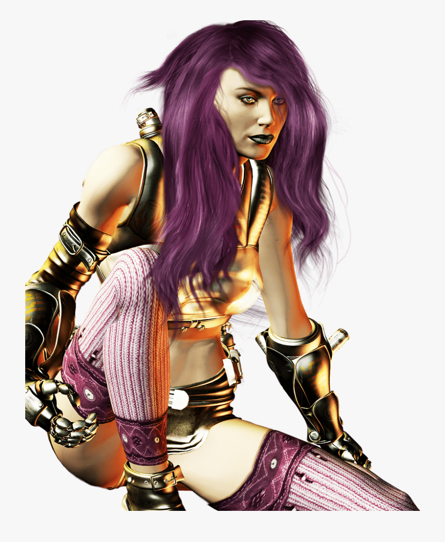 Woman Purple Leggings - Woman Warrior, Transparent Clipart