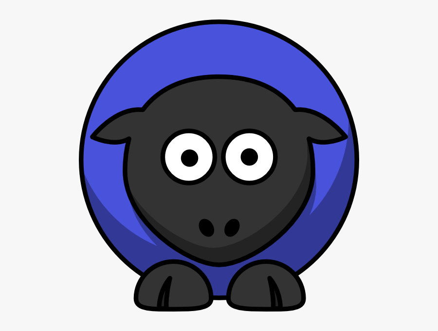 Purple Blue On Black Svg Clip Arts - Cartoon Clipart Gnu, Transparent Clipart