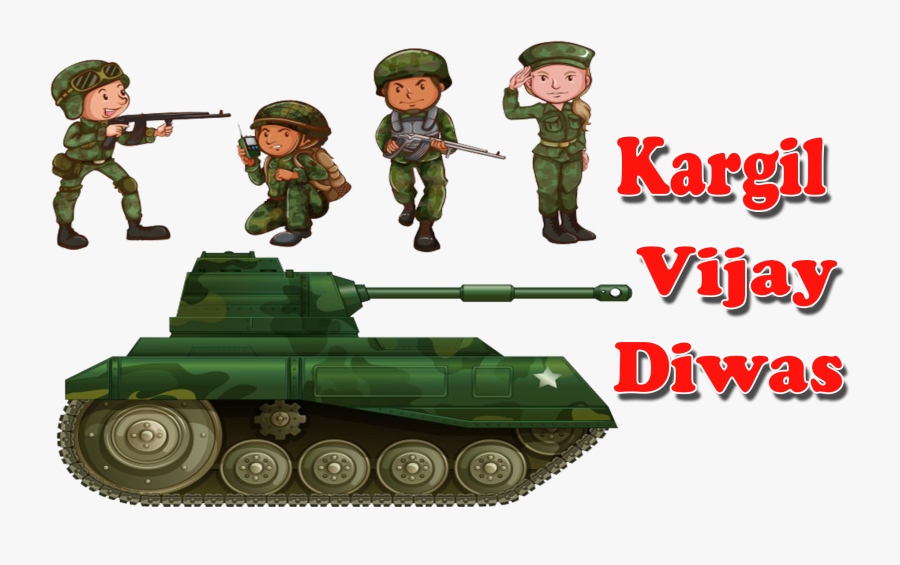 Kargil Vijay Diwas Png Free Images - Group Of Soldiers Clipart, Transparent Clipart