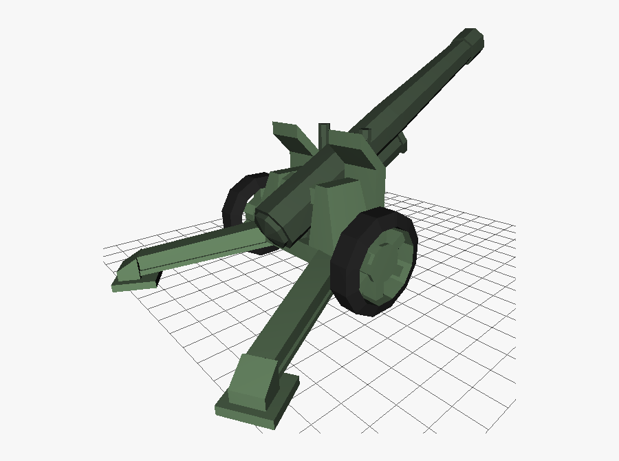 I Was Going To Make A Basic Artillery Cannon At One - Cannon, Transparent Clipart