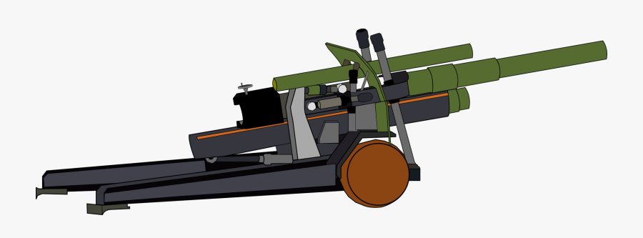 Angle,weapon,machine - 155mm Howitzer Clip Art, Transparent Clipart