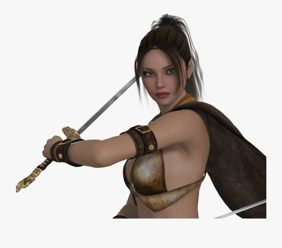 Woman, Warrior, Elegant, Beauty, Determined, Heroine - Warrior Women Png, Transparent Clipart