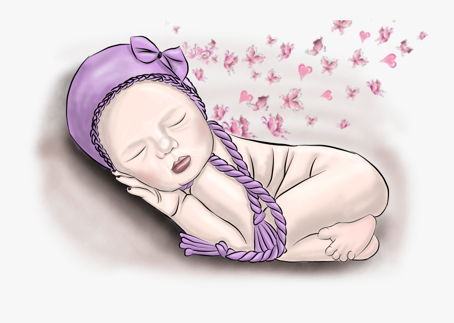 #baby #bebê #menina #criança #children #born #bebê - Decoracion De Mariposas En Pared Corazon, Transparent Clipart