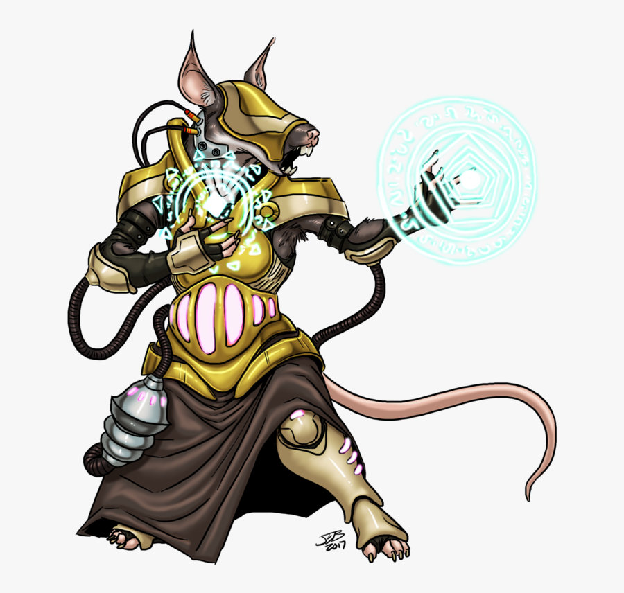 Futuristic Drawing Warrior Frames Illustrations Hd - Starfinder Character Art, Transparent Clipart