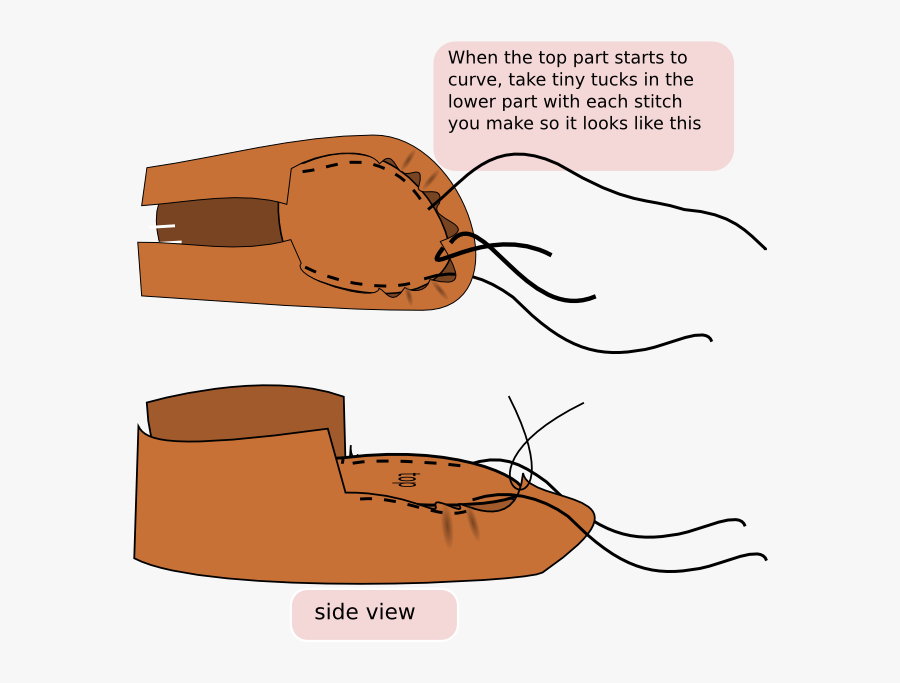 Ojibwe Pucker Toe Moccasin Pattern, Transparent Clipart