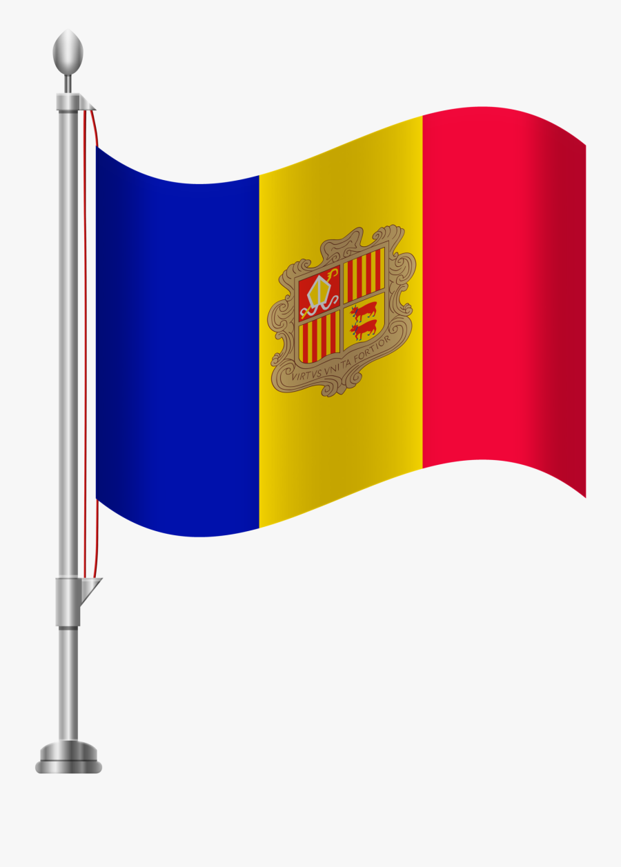 Andorra Flag Png Clip Art Clipart Image - Jordan Flag Clipart, Transparent Clipart