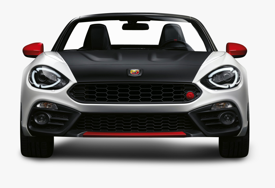 Transparent Car Front Png - Fiat 124 Spider Abarth Front, Transparent Clipart