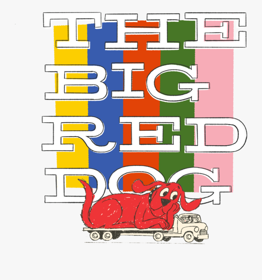 Big - Red - Dog - Color - Graphic Design, Transparent Clipart