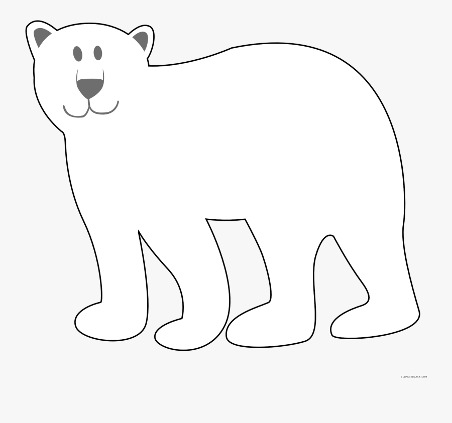 Clip Art Page Of Clipartblack Com - Polar Bear Clipart Black And White, Transparent Clipart