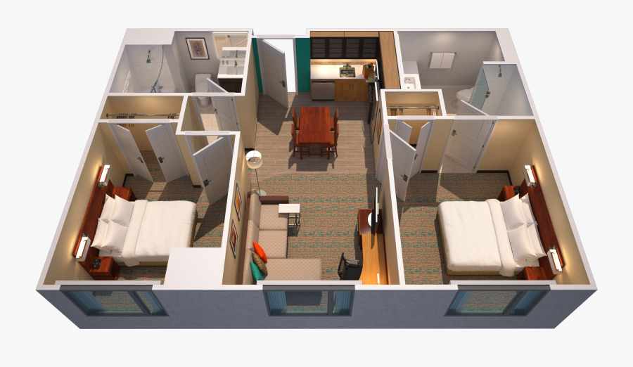 Kitchen And Dining Room Separate, Transparent Clipart