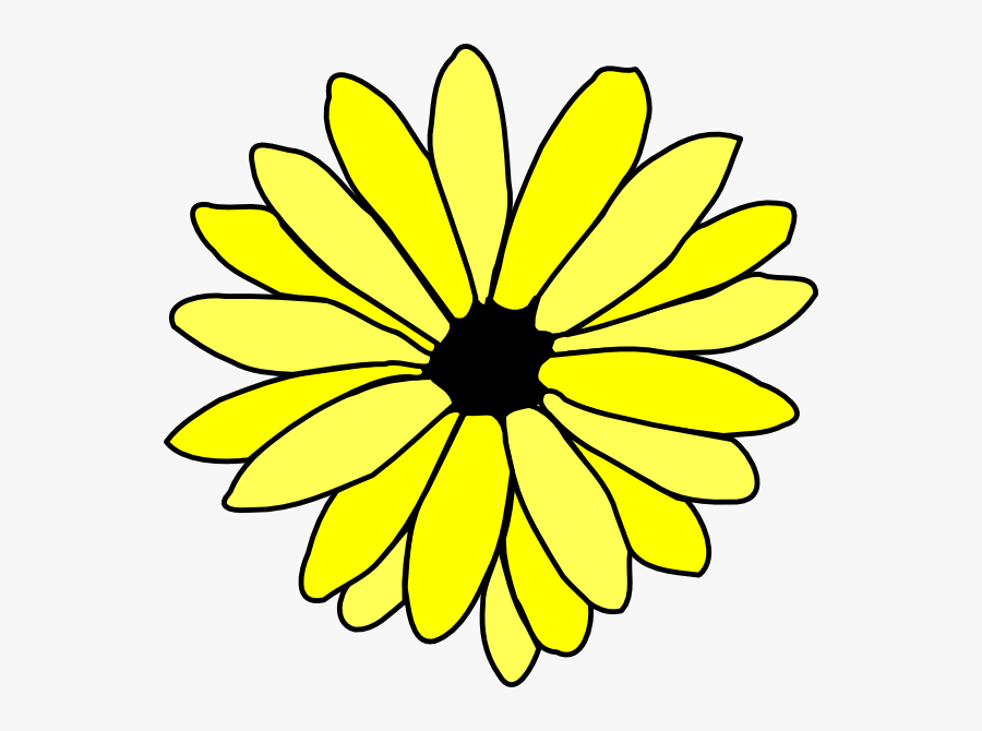 Daisy Flower Black And White Clipart, Transparent Clipart