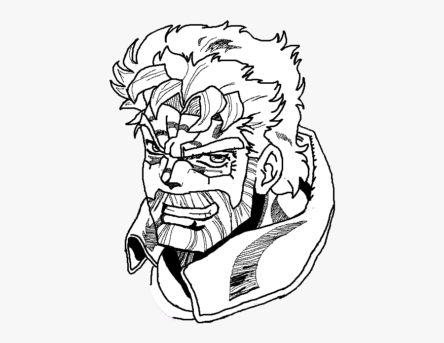 Clip Art Black And White Library Community Joseph Joestar - Joseph Joestar Old Draw, Transparent Clipart