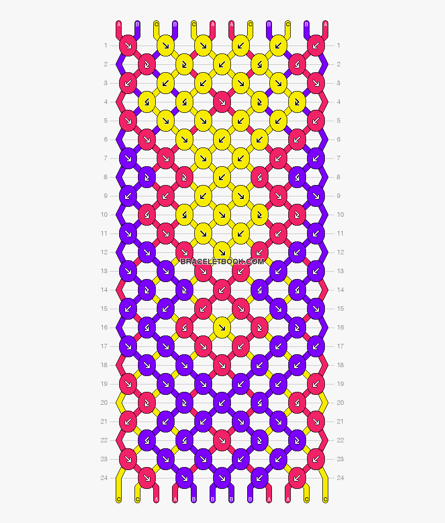 Chevron And Diamonds Number For More Patterns - Bracelet Friendship Pattern #11433, Transparent Clipart