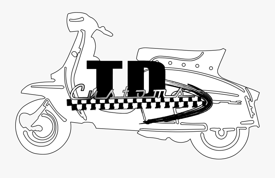 Clip Library Library Lambretta Li Special Scooter - Touring Vespa Kartun, Transparent Clipart
