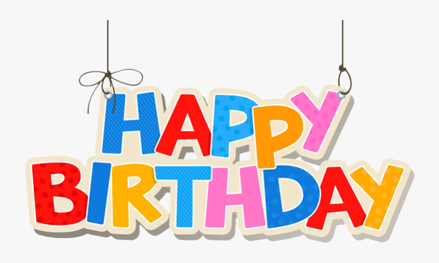 1st Happy Birth Day, Transparent Clipart