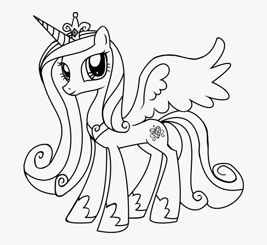 28 Collection Of My Little Pony Friendship Is Magic - My Little Pony Cadence Coloring Pages, Transparent Clipart
