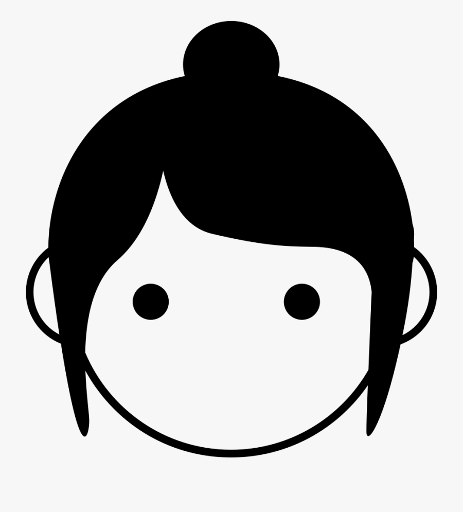 Girl Icon Png - Girl Black White Icon Png, Transparent Clipart