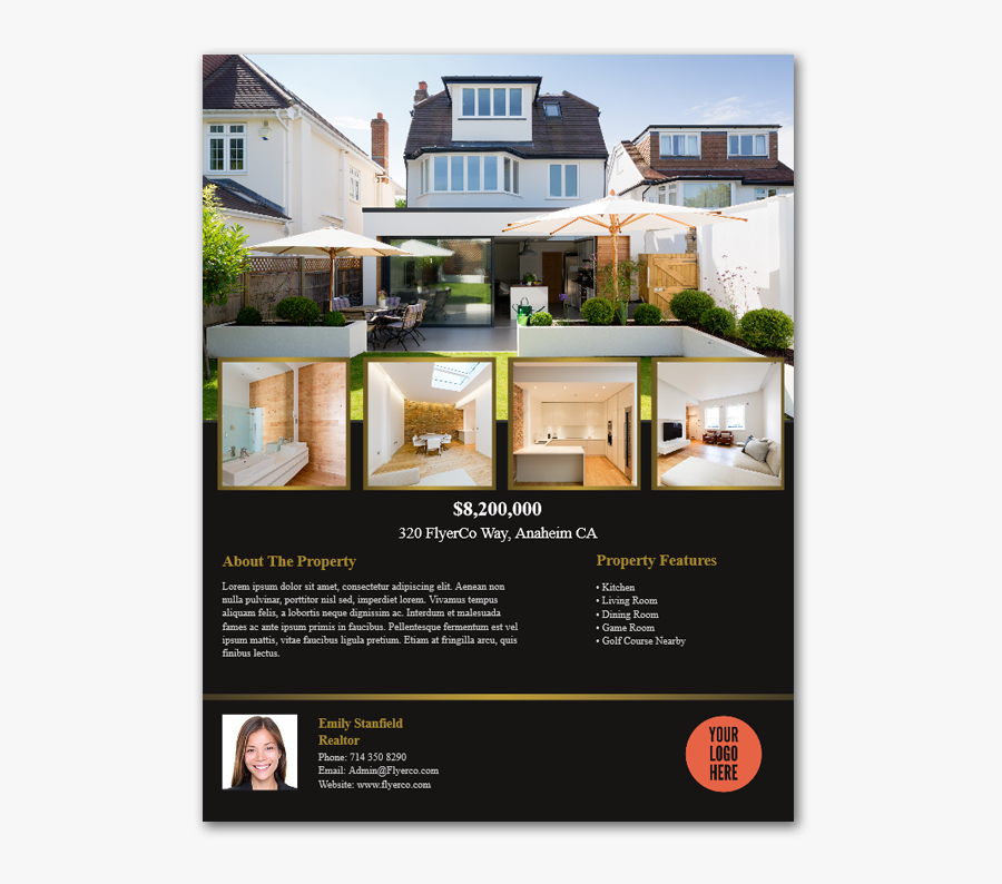 Clip Art House For Sale Flyer - Real Estate Multiple Open House Flyer, Transparent Clipart