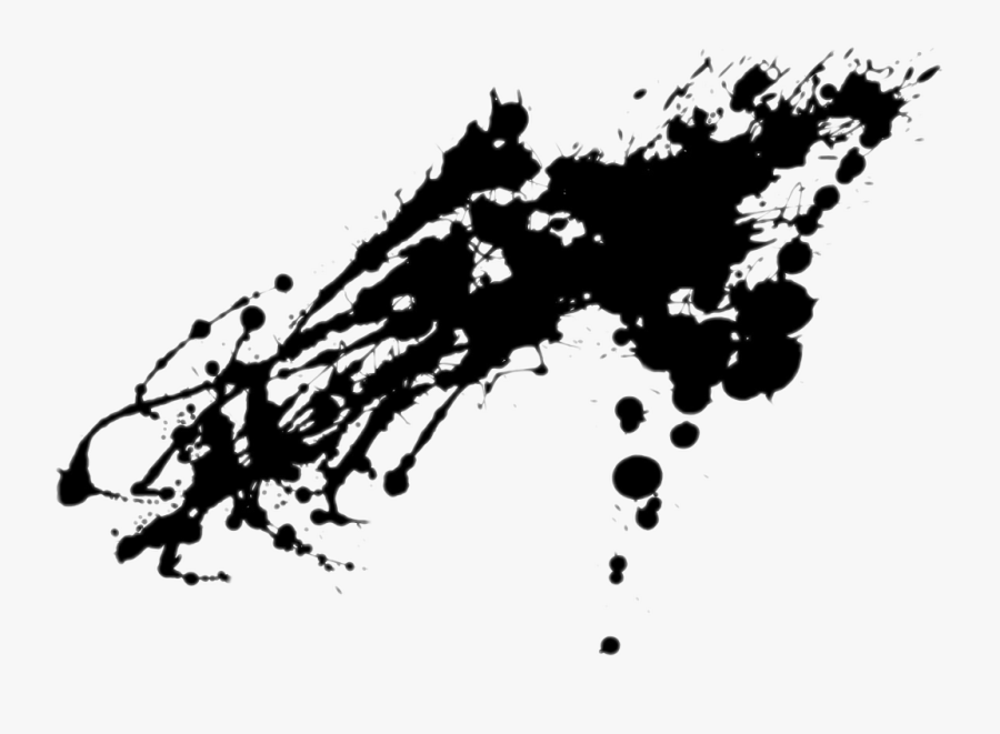 #black #ink #splatter #blotches - Black Transparent Background Paint Splash Png, Transparent Clipart