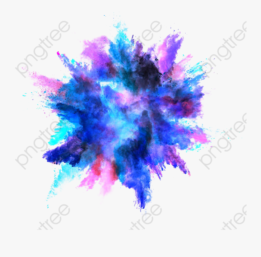 Colorful Ink Splash Png - Color Explosion Png, Transparent Clipart