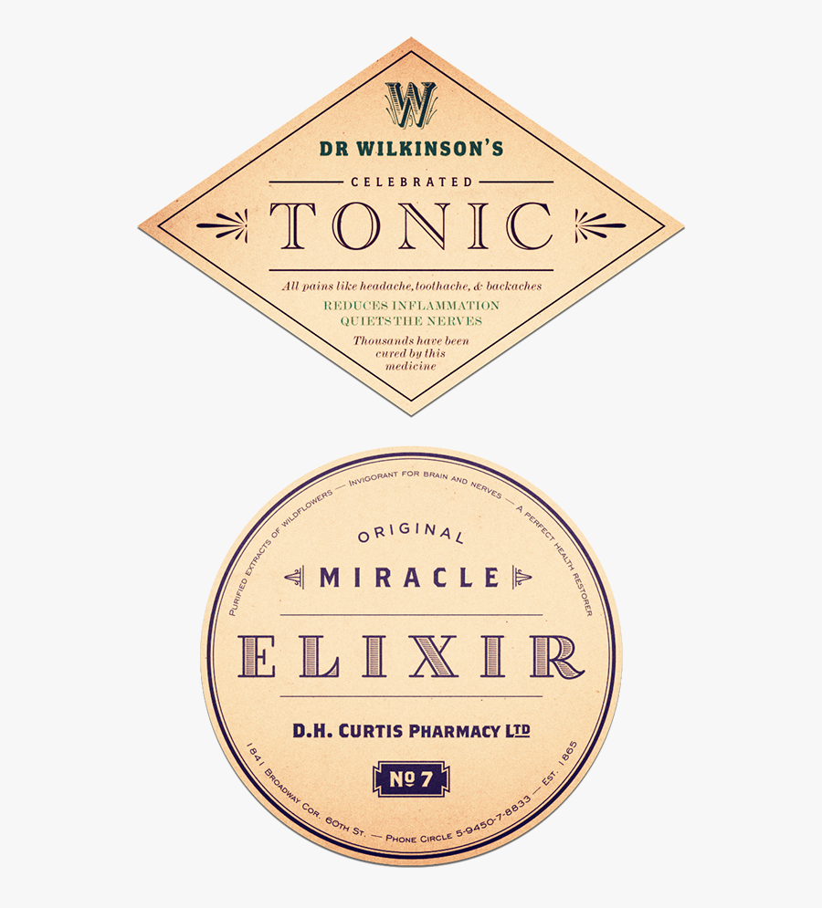 Clip Art Apothecary Label - Triangle, Transparent Clipart