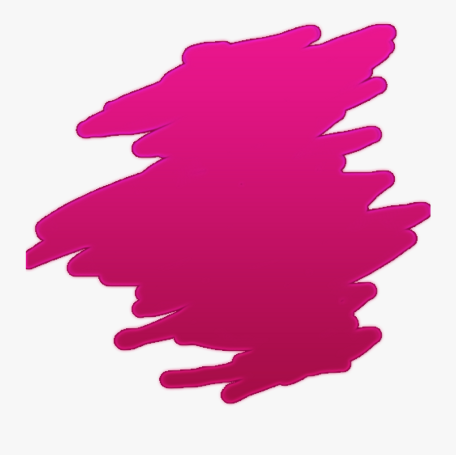 Pink Red Smear Smudge Paint Decoration Transparent - Mancha De Color Rosa Png, Transparent Clipart