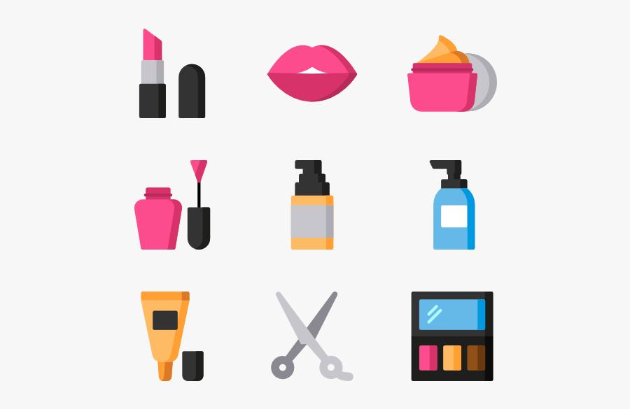 Clip Art,line,material Implement - Beauty Flat Icon Png, Transparent Clipart