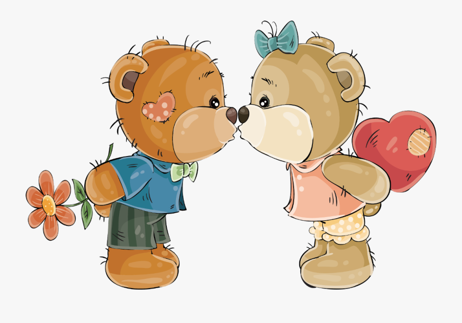 #sweet #kiss #love #heart #flower #bear #cute #couple ...