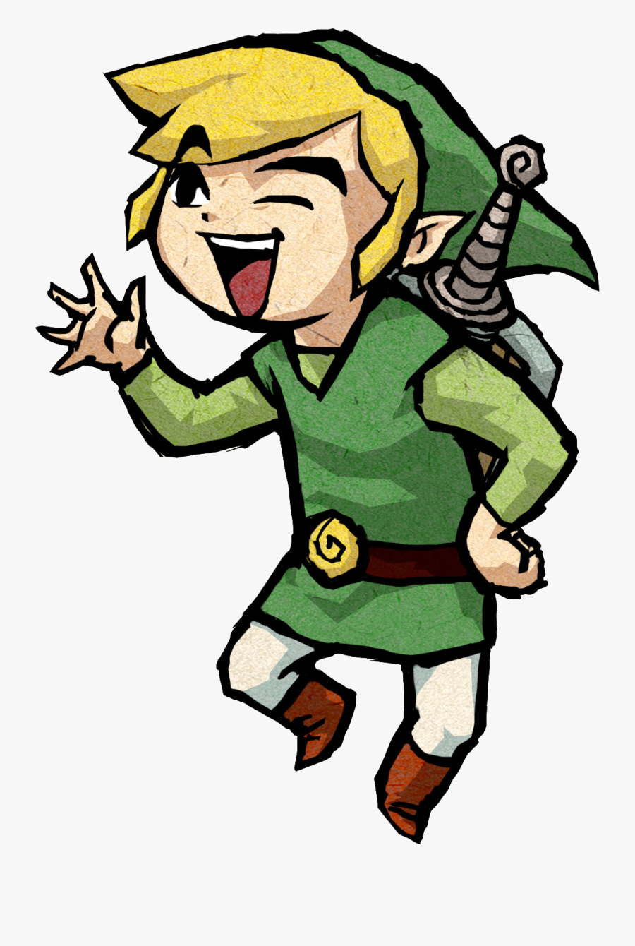 Transparent Zelda Wind Waker - Zelda Wind Waker Link, Transparent Clipart