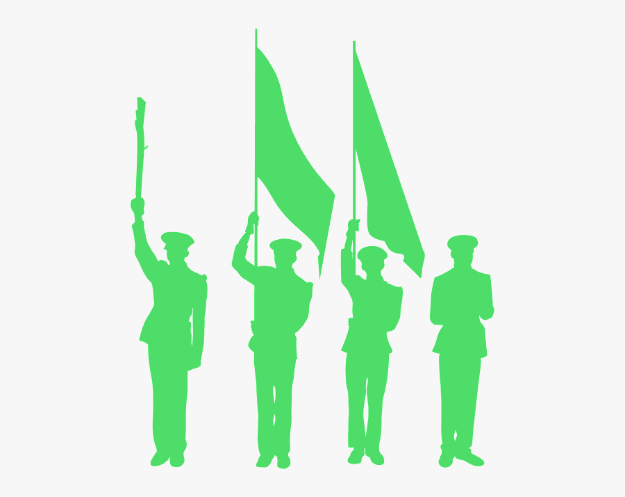 Military Color Guard Clipart, Transparent Clipart