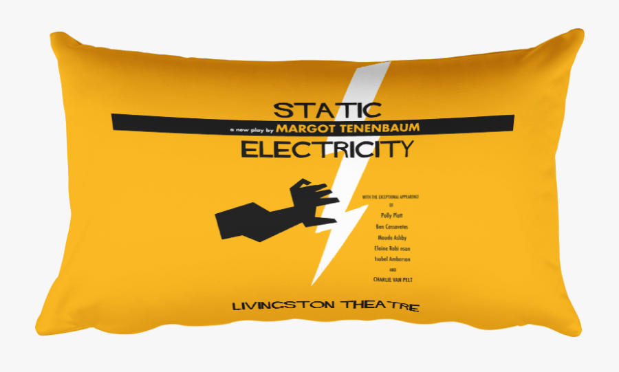 Static Electricity Pillow The Royal Tenenbaums - Graphic Design, Transparent Clipart
