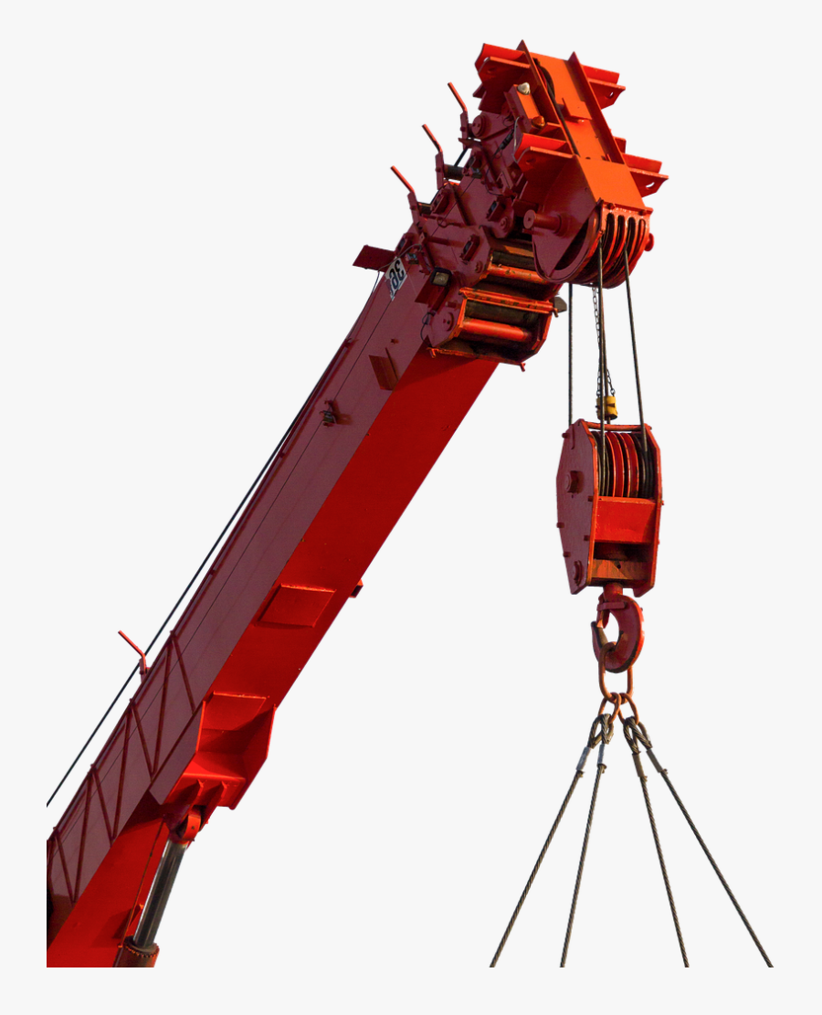 Crane Red Png, Transparent Clipart