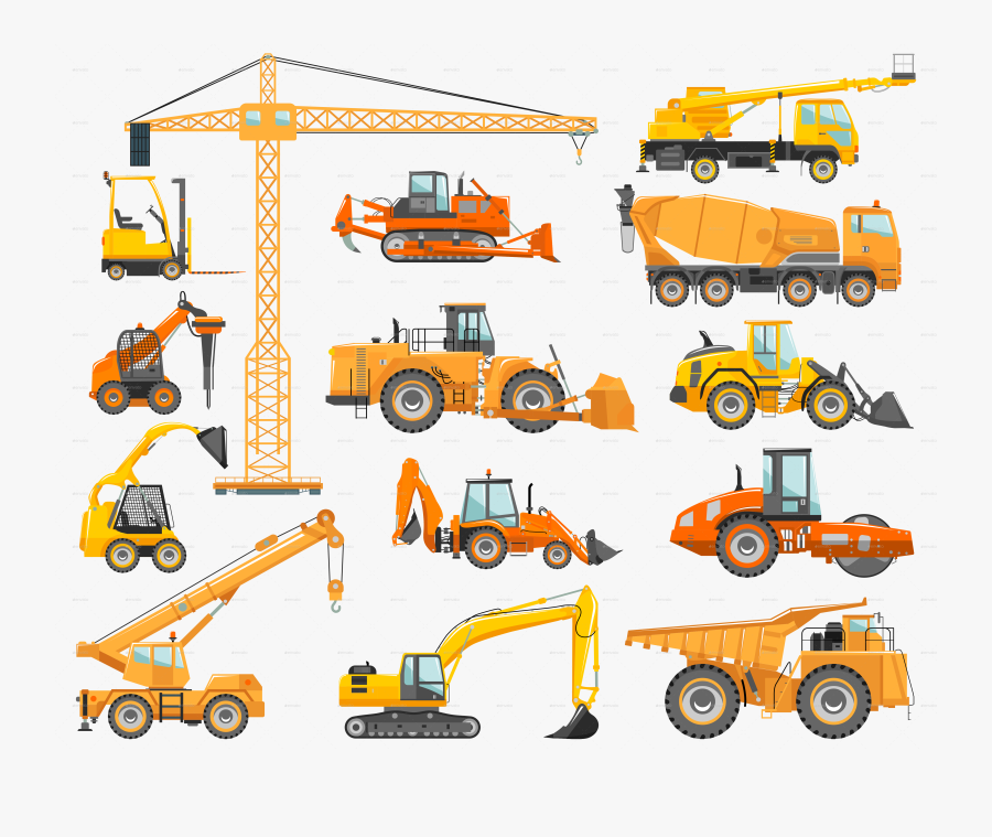 Engin De Chantier Nom, Transparent Clipart