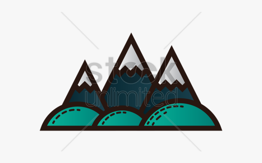 Snow Capped Mountains Clipart, Transparent Clipart