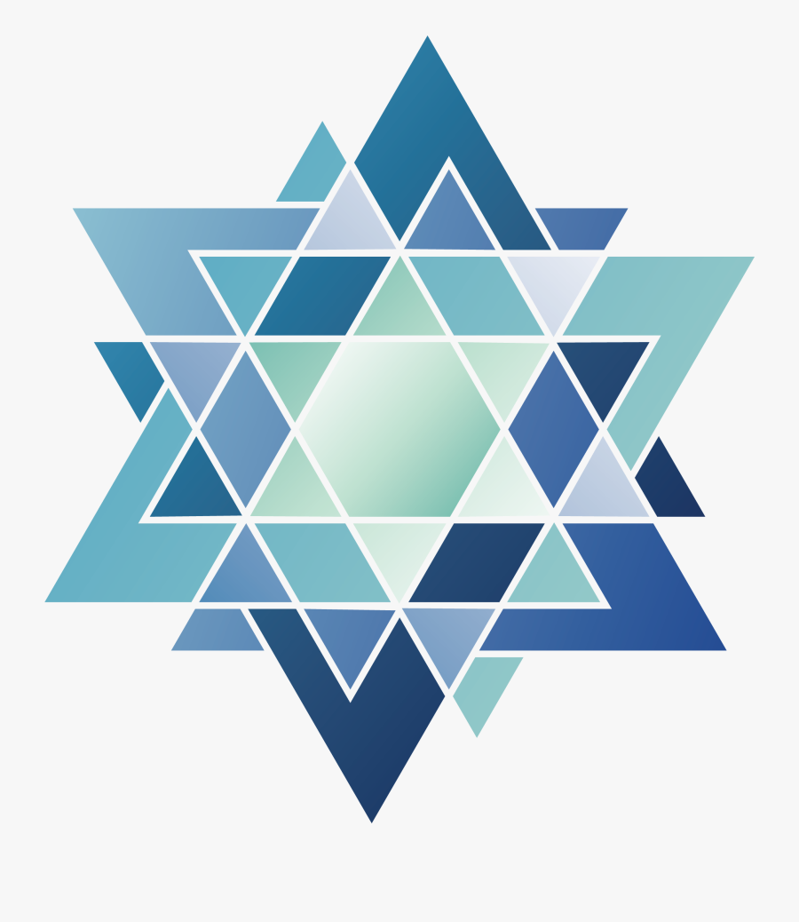 Transparent Blue Triangle Png - Geometric Triangle Art Png, Transparent Clipart