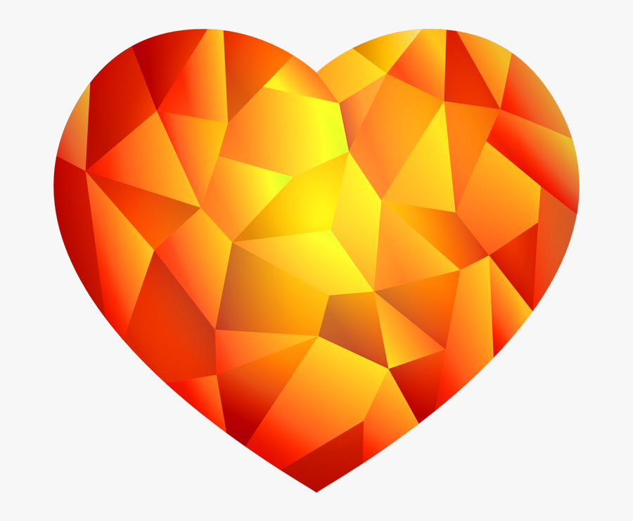 Heart Png Geomatric Transparent - Geometric Heart Transparent Background, Transparent Clipart