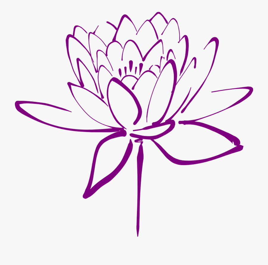Clipart Lotus Flower Purple, Transparent Clipart