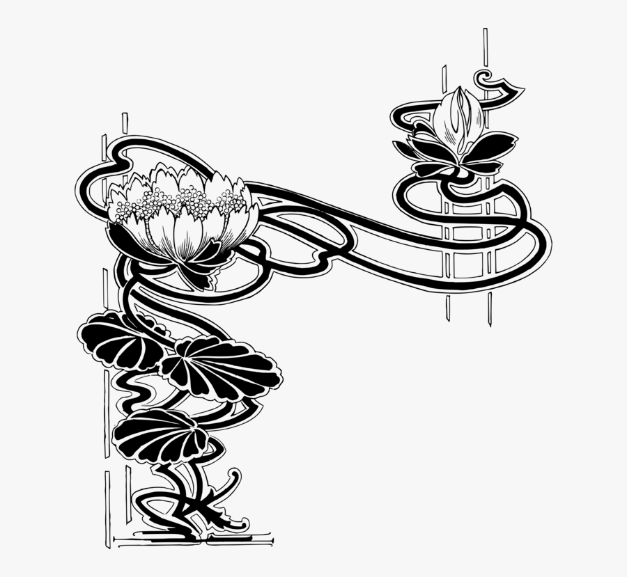 Line Art,plant,flower - Illustration, Transparent Clipart