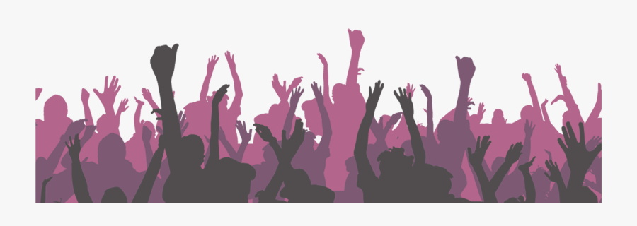 Transparent Crowd Of People Clipart - People Partying Silhouette Png, Transparent Clipart