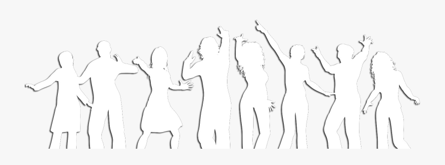 White People Png White Silhouette Of People Png- - People Silhouette White Png, Transparent Clipart