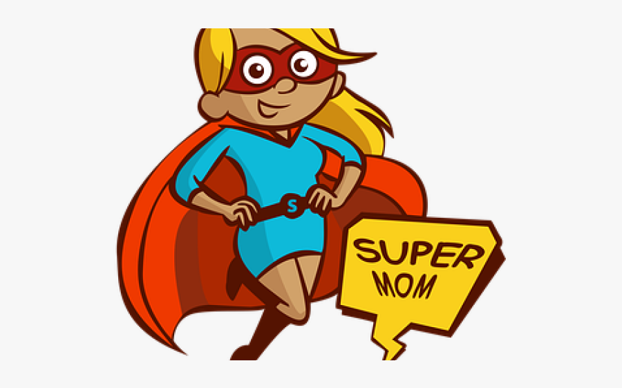 Mommy Clipart Mam - Super Mom Clip Art, Transparent Clipart