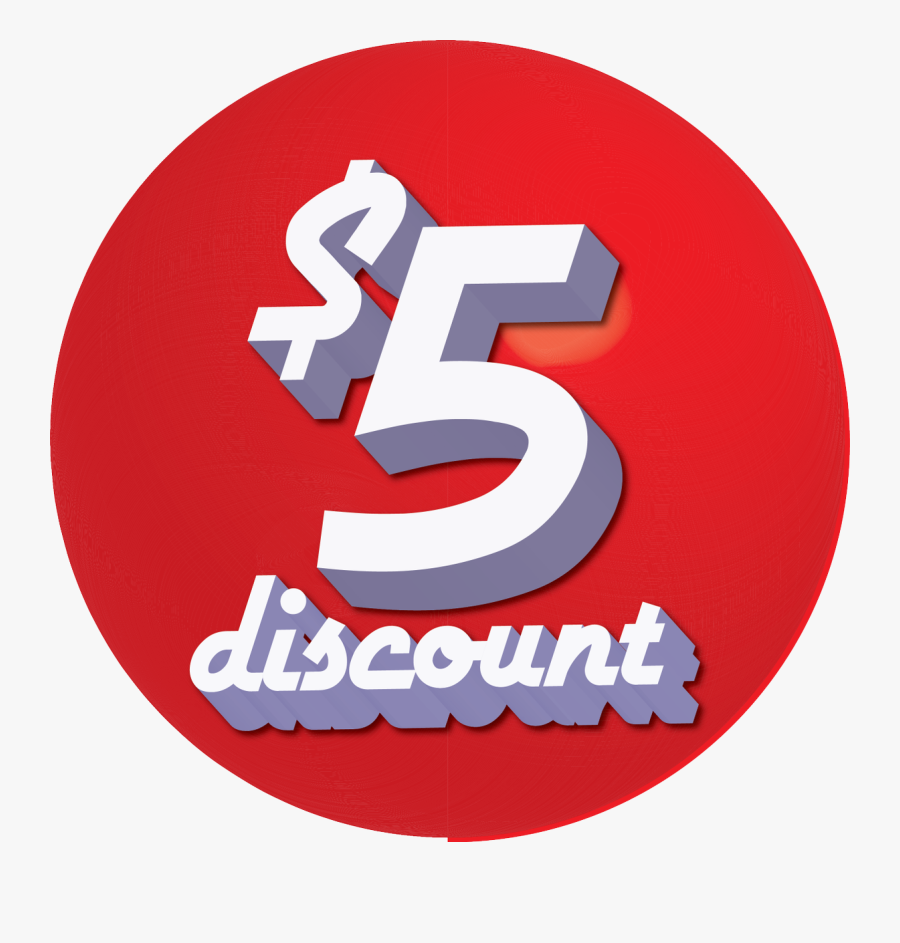 $5 Discount Sunday To Sunday At @head2toenailspa Clipart - Circle, Transparent Clipart