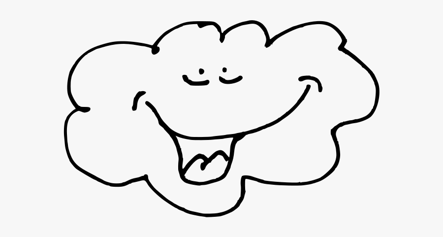 Cloud - Rainy Weather Clipart White And Black, Transparent Clipart